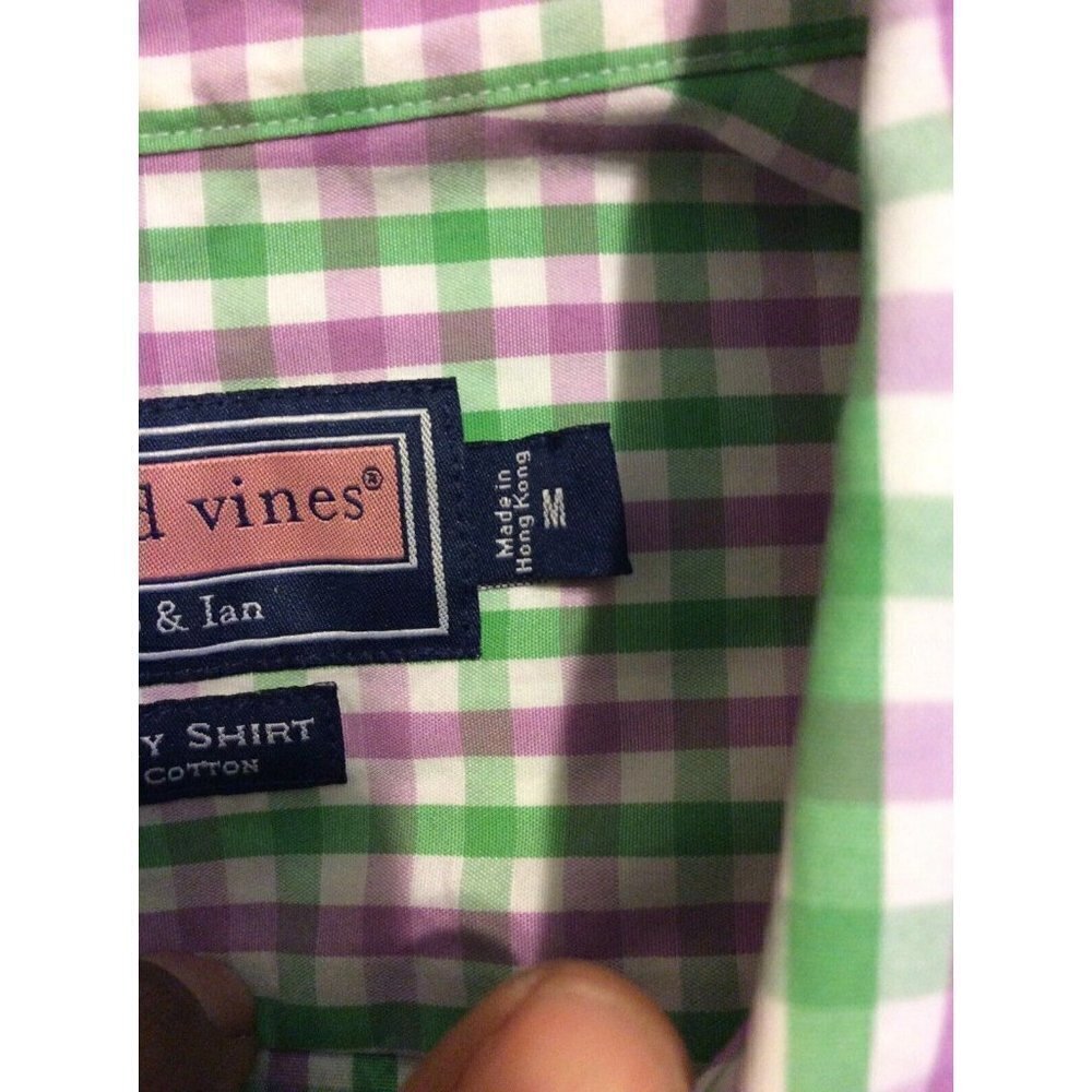 Vinyard Vines Murray Shirt Men's M Medium Shep And Ian Long Sleeve Button - Picture 8 of 11